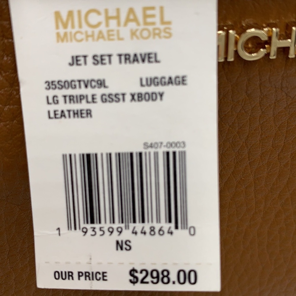 MICHAEL KORS LARGE TRIPLE XBODY BAG LUGGAGE COLOR - Picture 6 of 16